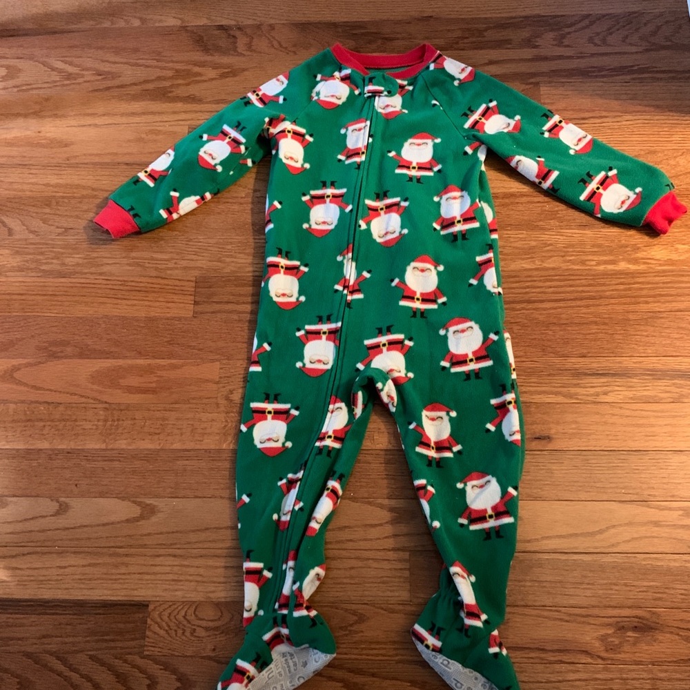 Carter’s Santa Claus Christmas footed Pajamas